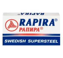 Сменные лезвия Rapira SWEDISH SUPERSTEEL для Т-обр.станка 5шт/уп РК-05СС02