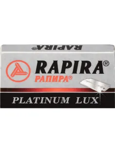Сменные лезвия Rapira PLATINUM LUX клас.для Т-образ.станка 5шт/уп РК-05ПЛ01