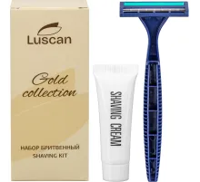 Набор бритвенный Luscan Gold Collection картон, 200шт/наб