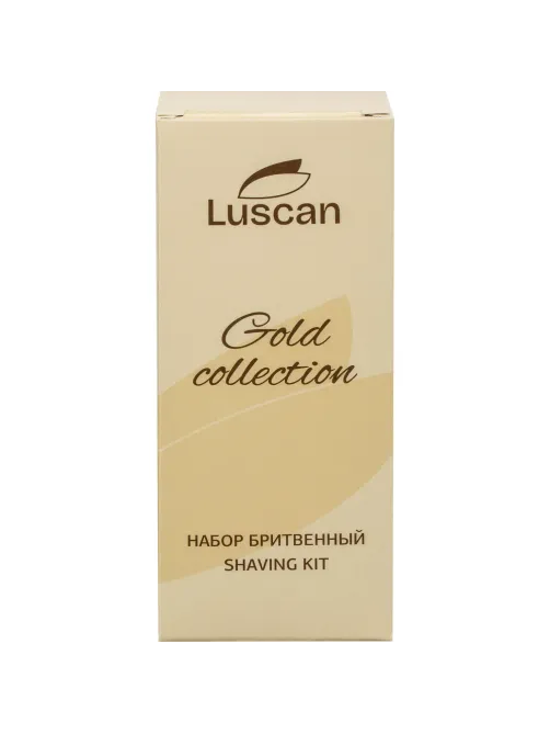 Набор бритвенный Luscan Gold Collection картон, 200шт/наб