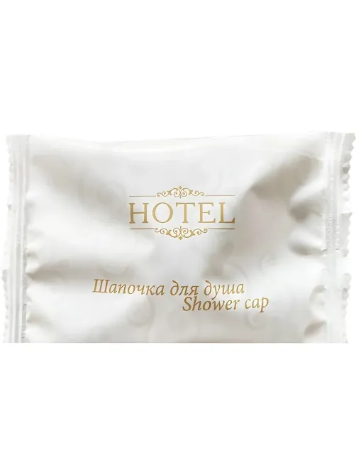 Шапочка для душа HOTEL, флоупак, 300шт/уп
