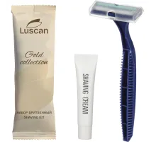 Набор бритвенный Luscan Gold Collection ПЭ, 200шт/наб