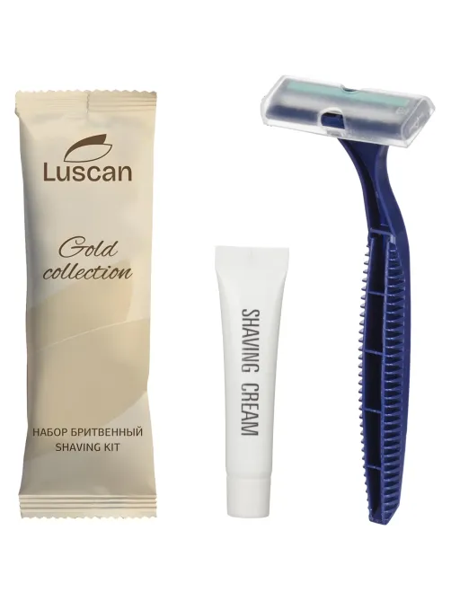 Набор бритвенный Luscan Gold Collection ПЭ, 200шт/наб