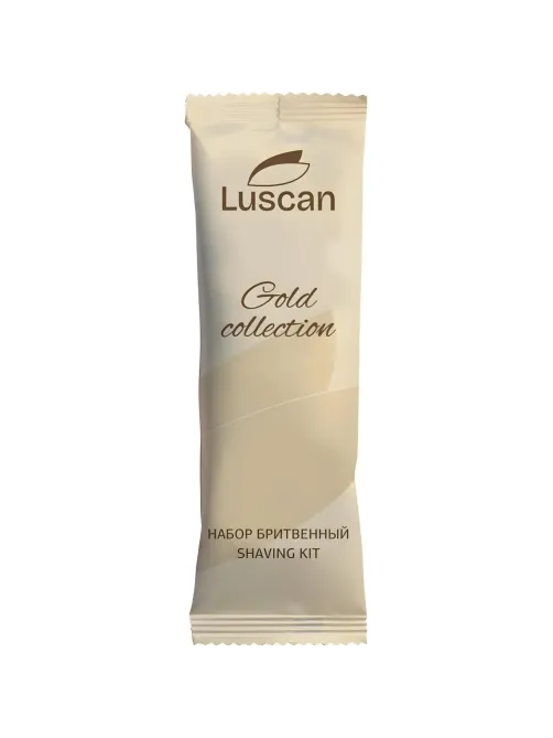 Набор бритвенный Luscan Gold Collection ПЭ, 200шт/наб