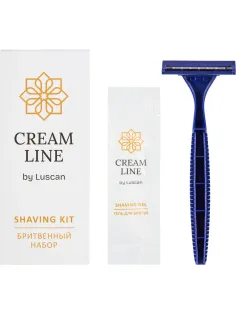 Набор бритвенный Luscan Cream Line картон,200шт
