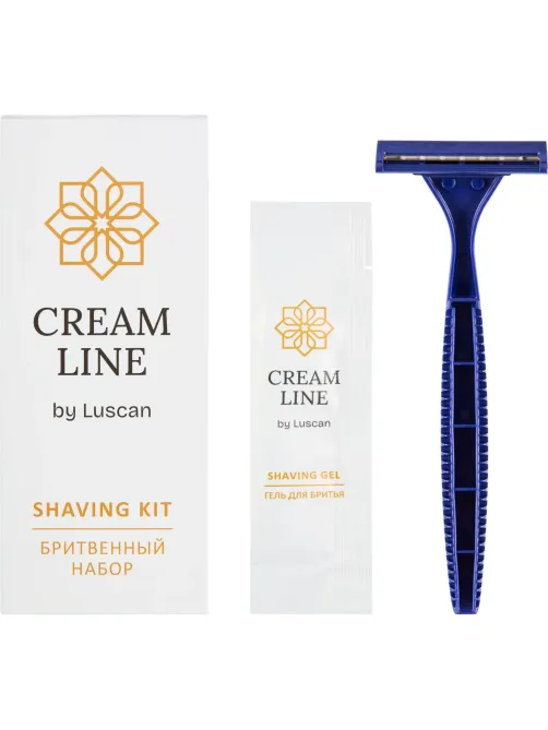 Набор бритвенный Luscan Cream Line картон,200шт