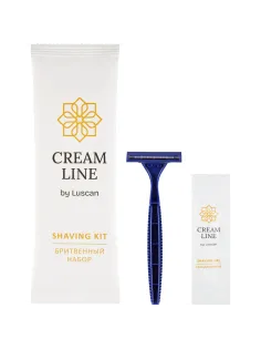Набор бритвенный Luscan Cream Line флоупак,200шт