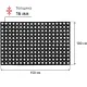 Коврик входной резиновый Luscan Professional 100x150х1,6 см черный