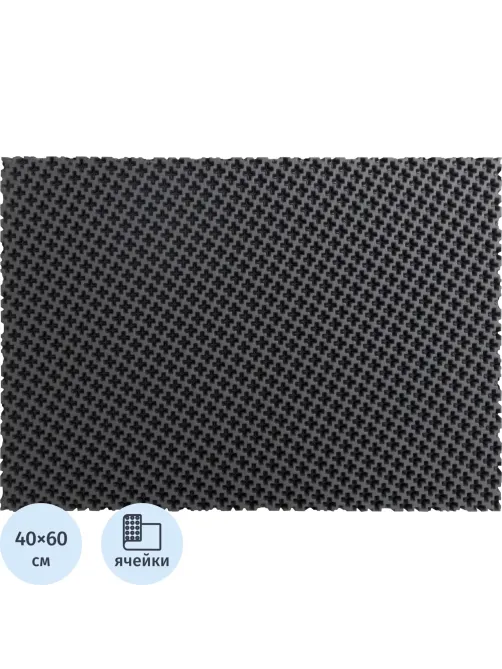Коврик входной универсал 60x40x1,1 рис.Кросс ЭВАсерый_УК060040/УК-К/060040