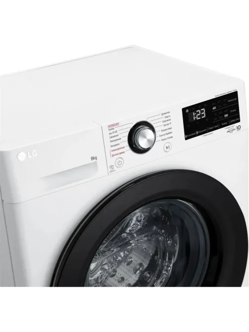Стиральная машина LG F2V3PS6W кл.:A фронт. макс.:8кг белый инвертер