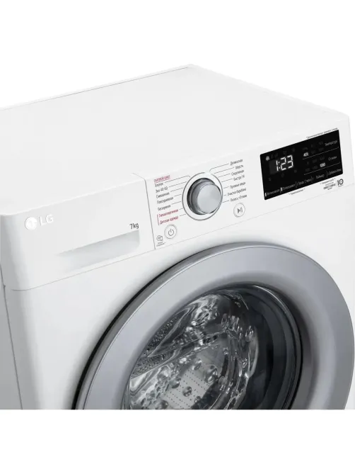 Стиральная машина LG F2V3HS4W кл.:A фронт. макс.:7кг белый инвертер