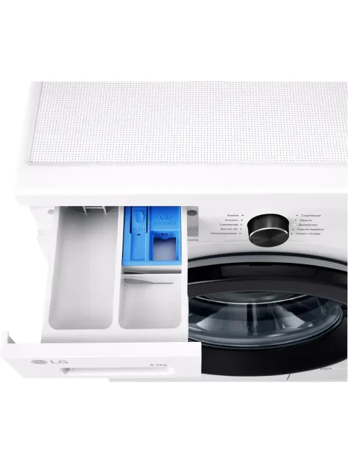 Стиральная машина LG F2Y1WS6W кл.:A фронт. макс.:6.5кг белый инвертер