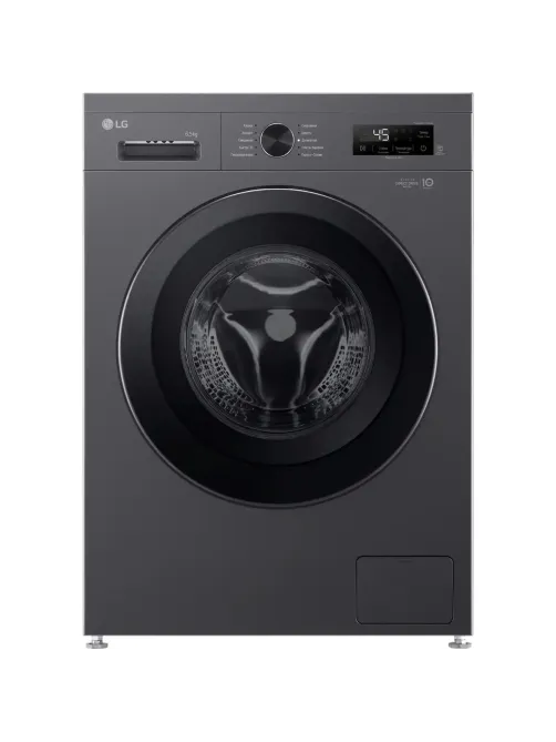 Стиральная машина LG F2Y1WS6J кл.:A фронт. макс.:6.5кг темно-серый инвертер