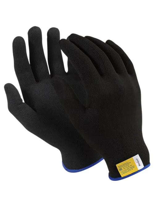 Перчатки нейлон Manipula МИКРОН БЛЭК(TNY-25/MG102) 10 п/уп р10