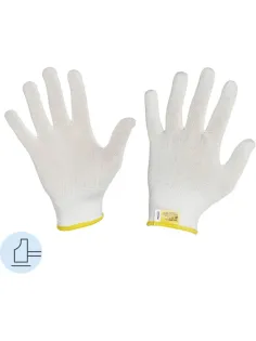 Перчатки нейлон Manipula МИКРОН (TNY-24/MG101) белые 10 пар/уп р8