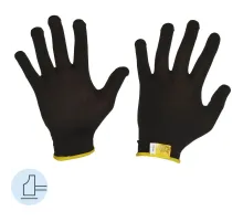 Перчатки нейлон Manipula МИКРОН БЛЭК(TNY-25/MG102) 10 п/уп р10