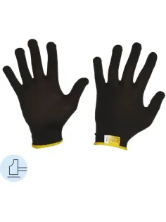 Перчатки нейлон Manipula МИКРОН БЛЭК(TNY-25/MG102) 10 п/уп р10