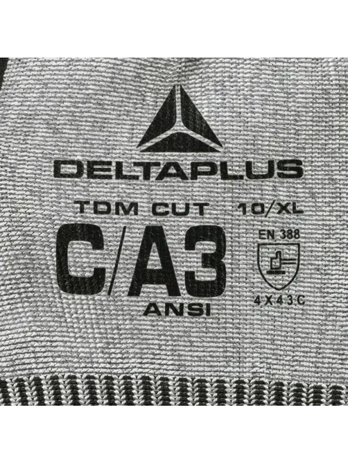 Перчатки DELTA PLUS VECUTC01GR10 защитные от порезов с нитр.цв.серый р.10