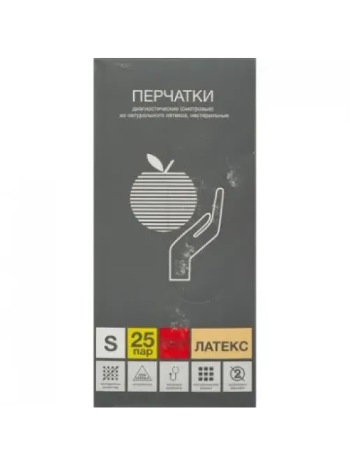 Перчатки мед.смотров. латекс., нест.,н/o, High Risk,Benovy(S) 25 пар/уп
