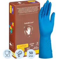 Перчатки латекс., н/с, н/о, S&C High Risk TL210/ DL210 (XL)25пар/уп,ПС