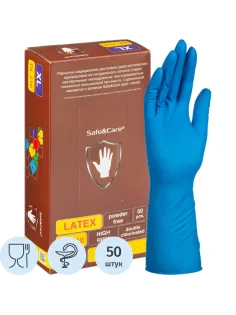 Перчатки латекс., н/с, н/о, S&C High Risk TL210/ DL210 (XL)25пар/уп,ПС