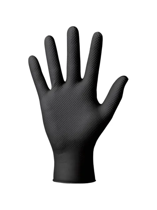 Перчатки одноразовые нитрил Steel Grip цв.черный (50 пар/уп)р.XXL,ПС