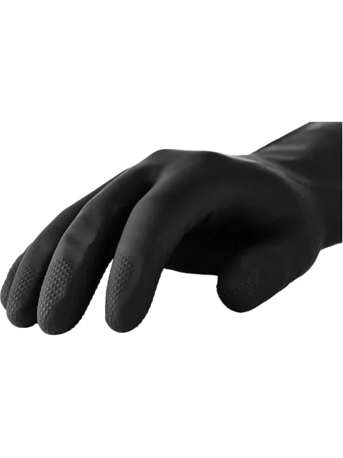 Перчатки латекс черный Manipula КЩС-1 (L-U-03/CG-942) р.9,ПС