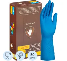 Перчатки латекс., н/с, н/о, S&C High Risk TL210/ DL210 (M)25пар/уп,ПС