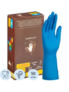 Перчатки латекс., н/с, н/о, S&C High Risk TL210/ DL210 (M)25пар/уп,ПС
