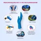 Перчатки одноразовые латекс Libry High Risk  синие (L) 25пар./уп,ПС