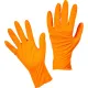 Перчатки одноразовые нитрил Steel Grip цв.оранжевый (50 пар/уп)р.М,ПС