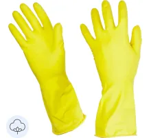 Перчатки резиновые PACLAN Practi латекс желтые р-р L 407898/4078984/4076724