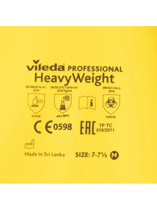 Перчатки резиновые Vileda Profes латекс/неопр зел/жел рL 120269/174307