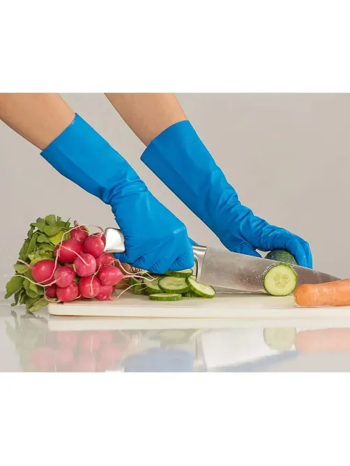 Перчатки резиновые Vileda Profes латекс синий рM 100753/174353,ПС