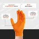 Перчатки одноразовые нитрил Steel Grip цв.оранжевый (50 пар/уп)р.М,ПС