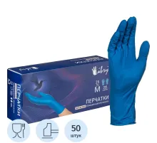 Перчатки однораз. латекс.Libry,н/с,н/о,High Risk(арт.KHR002),(M)25пар/уп,ПС