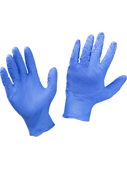 Перчатки одноразовые нитрил GOGRIP BLUE цв.голубой (25пар/уп) рXL,ПС