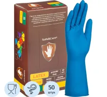 Перчатки мед.смотров. латекс., н/с, н/о, S&C HighRisk DL215(S)25пар/уп,ПС