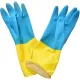 Перчатки хозяйственные Libry BICOLOR арт. KHBIC1BY/ BICOL01WG р.S