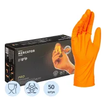 Перчатки одноразовые нитрил GOGRIP ORANGE цв.оранжевый (25пар/уп)р.XXL,ПС