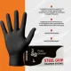 Перчатки одноразовые нитрил Steel Grip цв.черный (50 пар/уп)р.XXL,ПС