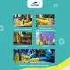 Перчатки Luscan резиновые латекс хлопковое напыление желтые р M (5 пар/уп)