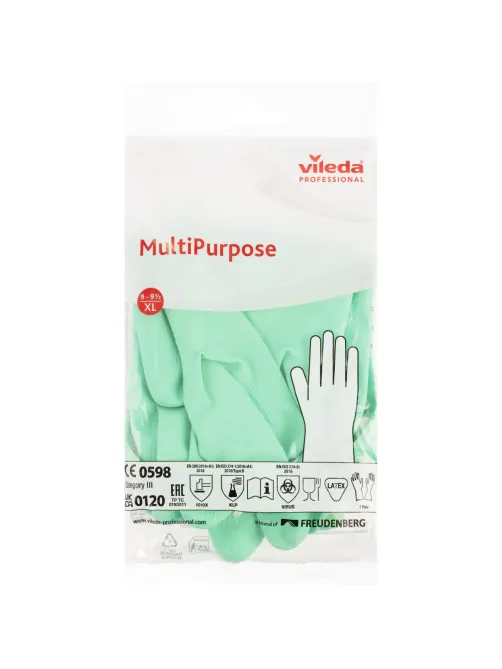 Перчатки резиновые Vileda Profes латекс зеленый рXL 101022/174367,ПС
