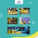 Перчатки Luscan резиновые латекс хлопковое напыление желтые р L (5 пар/уп)