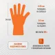 Перчатки одноразовые нитрил GOGRIP ORANGE цв.оранжевый (25пар/уп)р.М,ПС
