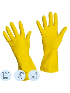 Перчатки латексные Gward LOTOS G60 60 гр желтые р.7