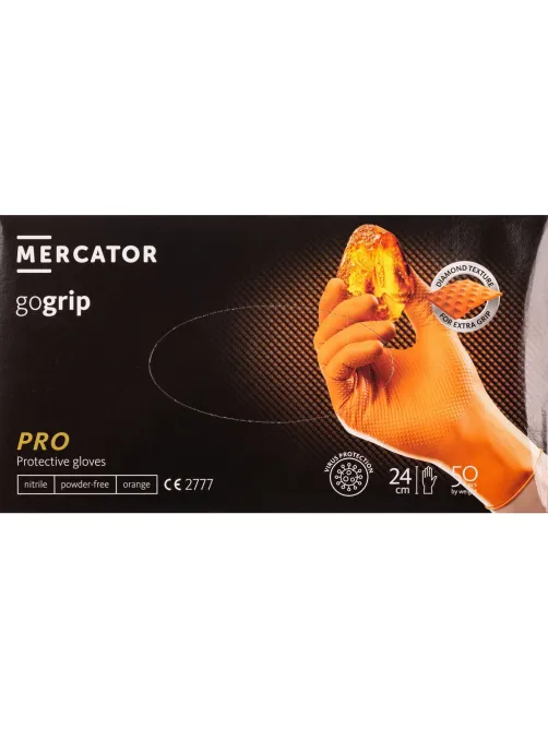 Перчатки одноразовые нитрил GOGRIP ORANGE цв.оранжевый (25пар/уп)р.XXL,ПС