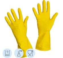 Перчатки латексные Gward LOTOS G60 60 гр желтые р.9