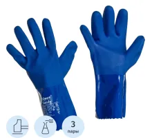 Перчатки защитные ПВХ Gward Sandy (PVC009) р.10 (6пар/уп)