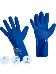 Перчатки защитные ПВХ Gward Sandy (PVC009) р.10 (6пар/уп)